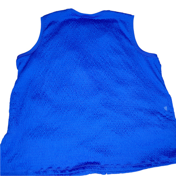 Allison Daley Petite Blue Textured Sleeveless Top Women's Size Large Petite - Picture 2 of 7